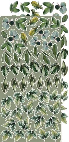 Craft OClock - Ausschneidebogen "Leaves" Extra Set Creative - 18 Bogen