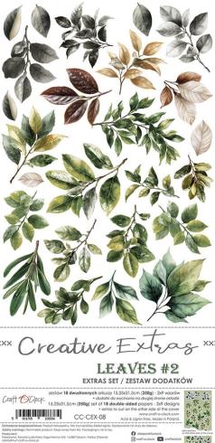 Craft OClock - Ausschneidebogen "Leaves 2" Extra Set Creative - 18 Bogen