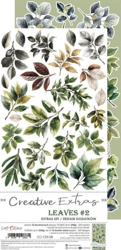 Preview: Craft OClock - Ausschneidebogen "Leaves 2" Extra Set Creative - 18 Bogen