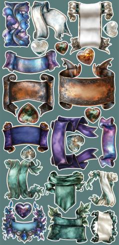 Preview: Craft OClock - Ausschneidebogen "Supernatural World" Extra Set Mix - 18 Bogen