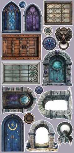 Craft OClock - Ausschneidebogen "Supernatural World" Extra Set Mix - 18 Bogen