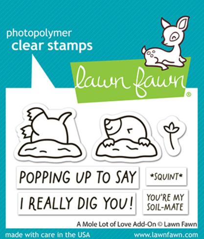 Lawn Fawn - Stempelset "A Mole Lot Of Love" Clear Stamp Add-On