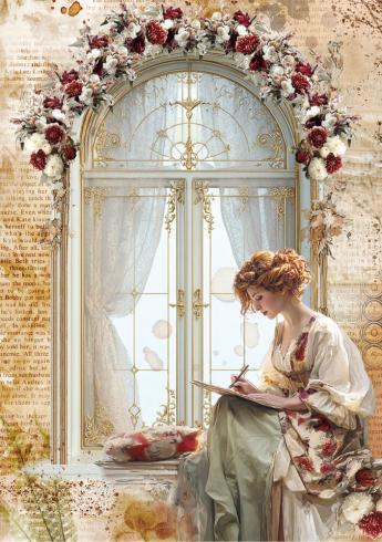 Preview: Ciao Bella - Decopatch Papier "Book Lovers" Mixed Media Rice Paper A5 - 8 Bogen