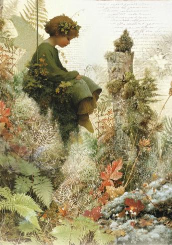 Preview: Ciao Bella - Decopatch Papier "Fairy Whispers" Mixed Media Rice Paper A5 - 8 Bogen