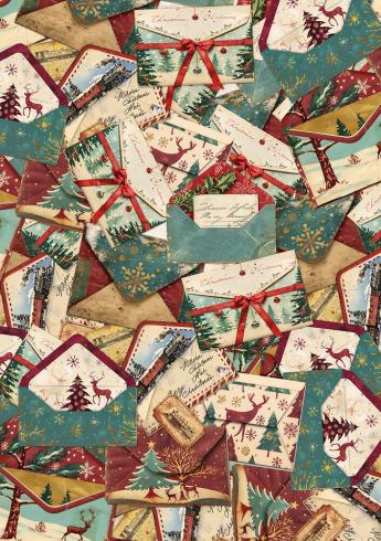 Ciao Bella - Decopatch Papier "Polar Railway" Mixed Media Rice Paper A5 - 8 Bogen