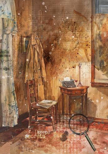 Preview: Ciao Bella - Decopatch Papier "The Last Mystery" Mixed Media Rice Paper A5 - 8 Bogen