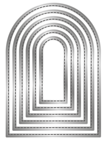 Preview: Crafters Companion - Stanzschablone "Stitched Edge Arches" Dies