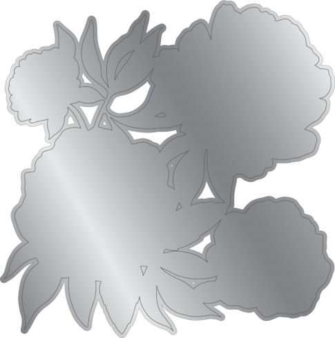 Preview: Crafters Companion - Prägefolder, Stanzschablone "Rose Blooms" Embossingfolder & Dies