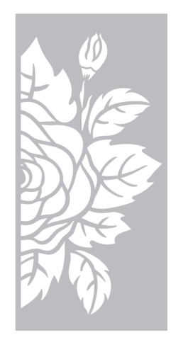 Preview: Crafters Companion - Schablone 3,8x8 Inch "Midnight Floral" Stencil