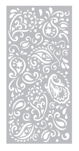 Preview: Crafters Companion - Schablone 3,8x8 Inch "Midnight Floral" Stencil