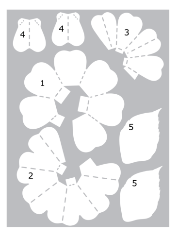 Preview: Crafters Companion - Schablone 3,5x2,2 Inch "3D Template Pop Up Rose" Stencil