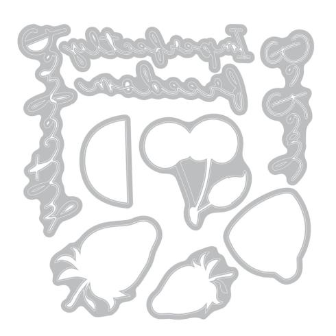 Preview: Sizzix - Stanzschablone & Stempelset "Perfectly Imperfect" Thinlits Craft Dies & Clear Stamps by 49 and Market