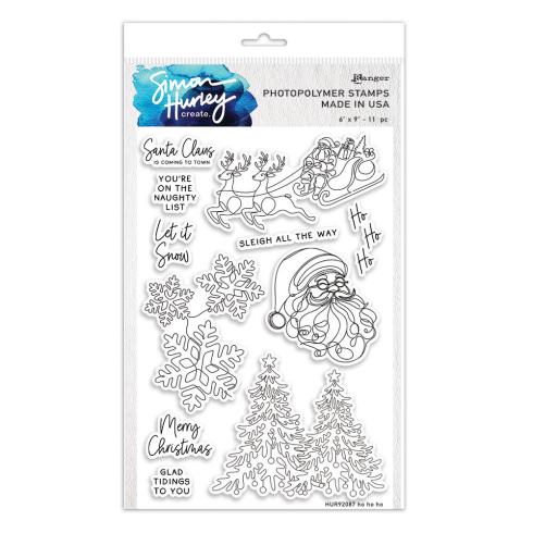 Ranger - Stempelset by Simon Hurley Create "Ho Ho Ho" Clear Stamps