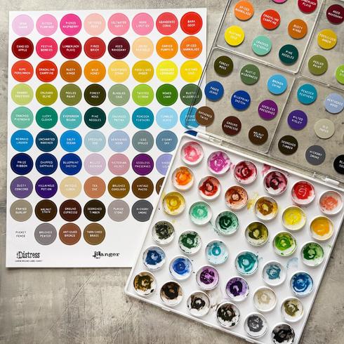 Ranger - Tim Holtz "Distress Large Round Label Sheet White"