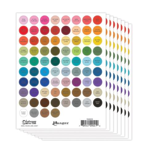 Preview: Ranger - Tim Holtz "Distress Large Small Label Sheet Black"