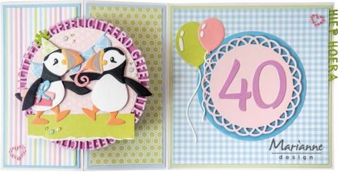 Marianne Design - Präge- und Stanzschalone "Party Puffin" Collectables Dies