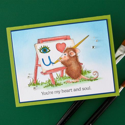 Spellbinders - Gummistempel Set "Heart and Soul" Cling Stamp