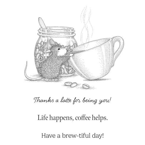 Preview: Spellbinders - Gummistempel Set "Brew-tiful Day" Cling Stamp