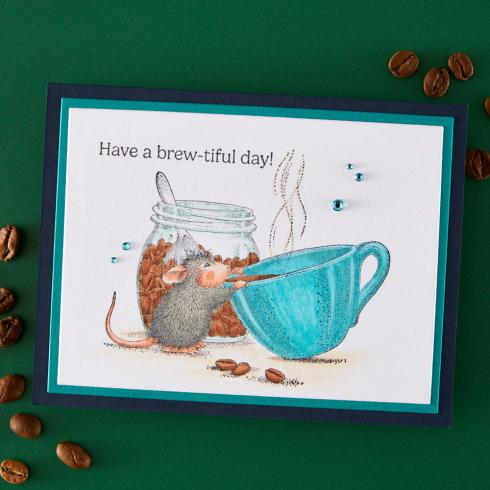 Spellbinders - Gummistempel Set "Brew-tiful Day" Cling Stamp