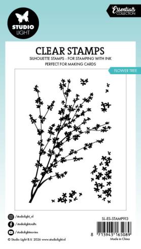 Preview: Studio Light - Stempelset "Flower Tree" Clear Stamps