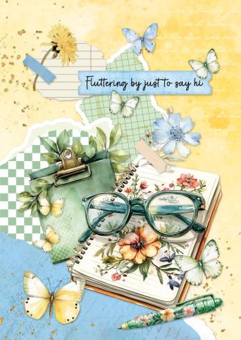 Studio Light  "Spring Wings" Cardmaking Pad A4