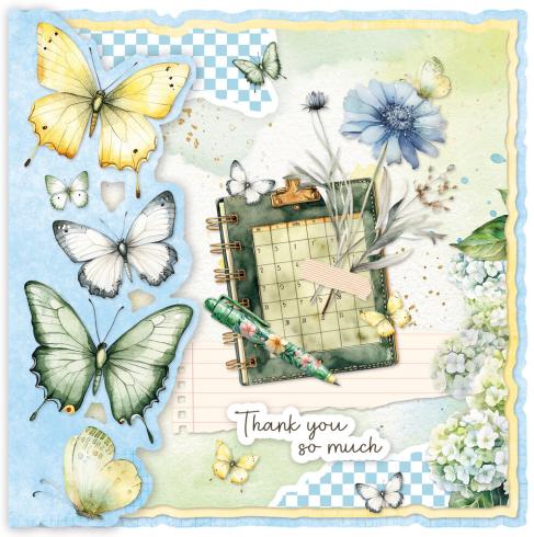Studio Light  "Spring Wings" Cardmaking Pad A4