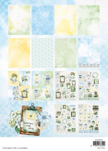 Preview: Studio Light - Stanzteile "Spring Wings" Die Cut Block - 28 Bogen