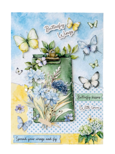 Preview: Studio Light - Stanzteile "Spring Wings" Die Cut Block - 28 Bogen