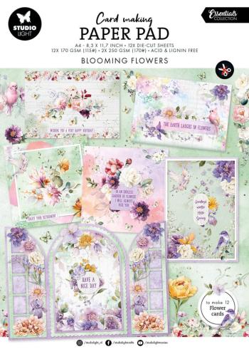 Studio Light  "Blooming Flowers" Cardmaking Pad A4