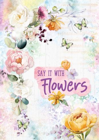 Studio Light  "Blooming Flowers" Cardmaking Pad A4