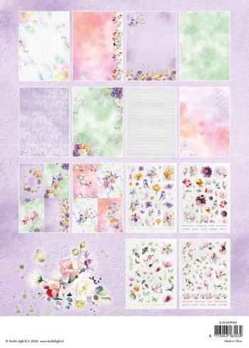 Preview: Studio Light - Stanzteile "Blooming Flowers" Die Cut Block - 28 Bogen