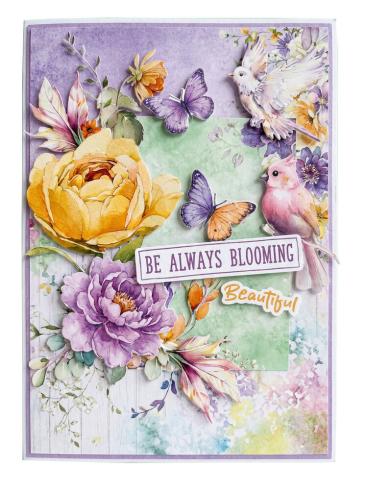 Studio Light - Stanzteile "Blooming Flowers" Die Cut Block - 28 Bogen