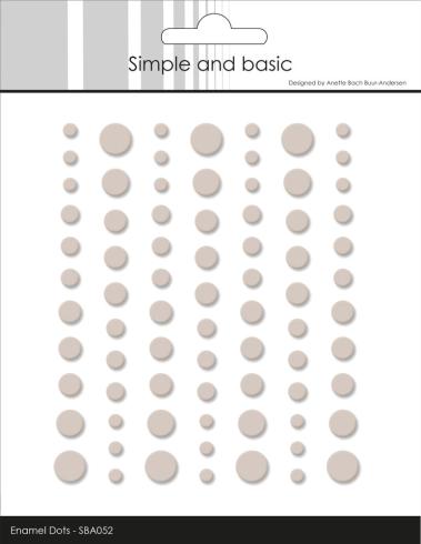 Simple and Basic - Adhesive Enamel Dots "Beige"