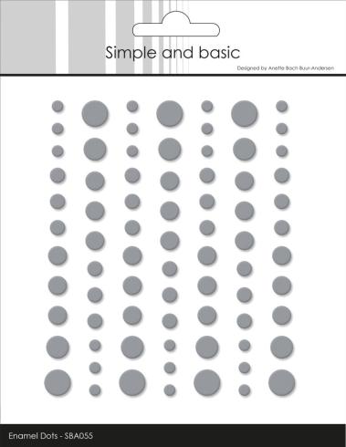 Simple and Basic - Adhesive Enamel Dots "Concrete"
