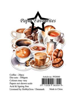 Paper Favourites - Stanzteile "Coffee" Die Cuts 