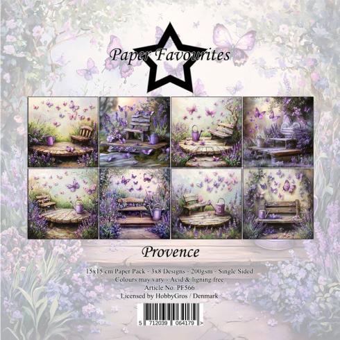 Paper Favourites - Designpapier "Provence" Paper Pack 6x6 Inch - 24 Bogen