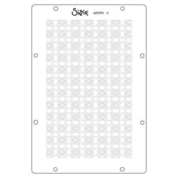 Sizzix - Schablone "Buildables Backgrounds #1" Stencil Design by Vicki Boutin