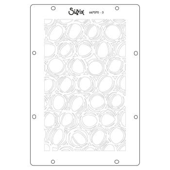 Sizzix - Schablone "Buildables Backgrounds #1" Stencil Design by Vicki Boutin