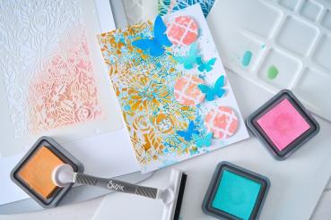 Sizzix - Schablone "Buildables Botanicals #1" Stencil Design by Vicki Boutin