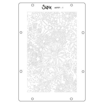 Sizzix - Schablone "Buildables Botanicals #1" Stencil Design by Vicki Boutin