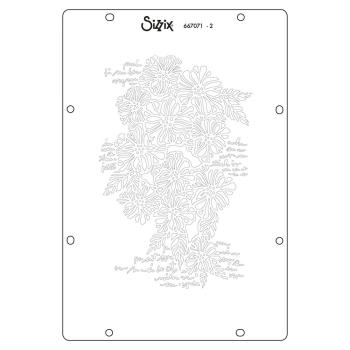 Sizzix - Schablone "Buildables Botanicals #1" Stencil Design by Vicki Boutin