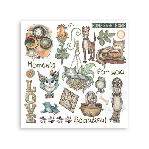 Preview: Stamperia - Transfer Aufkleber "Furry Friends" Rub-On Kit