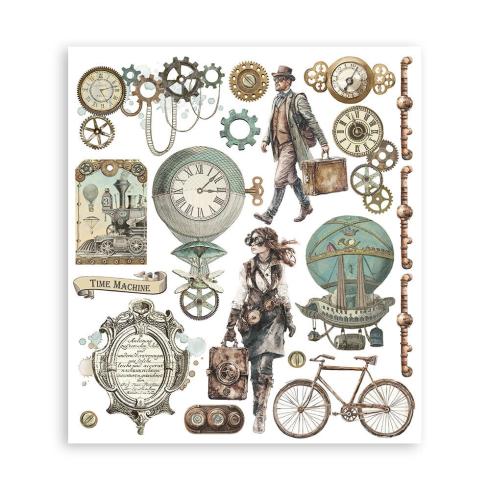 Stamperia - Transfer Aufkleber "Voyages Fantastiques" Rub-On Kit