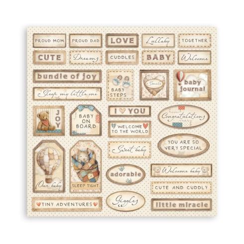 Preview: Stamperia - Designpapier "Baby" Paper Pack 12x12 Inch - 6 Bogen