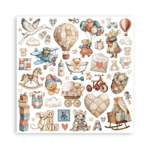 Stamperia - Designpapier "Baby" Paper Pack 12x12 Inch - 6 Bogen