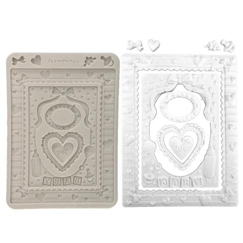 Preview: Stamperia - Gießform A5 "Frames and Hearts" Soft Mould 