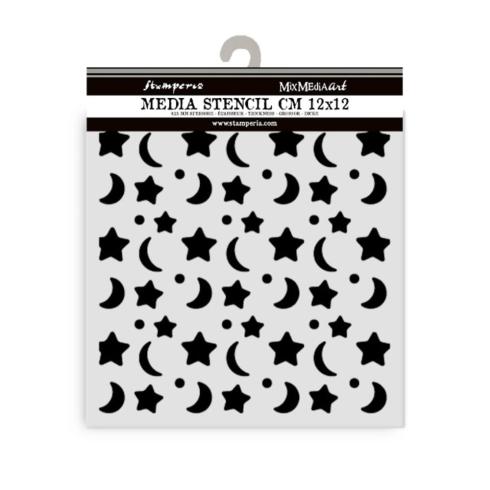 Stamperia - Schablone 12x12cm "Star and Moon" Stencil