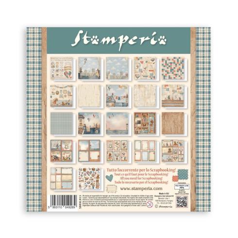 Stamperia - Designpapier "Family" Maxi Paper Pack 12x12 Inch - 22 Bogen