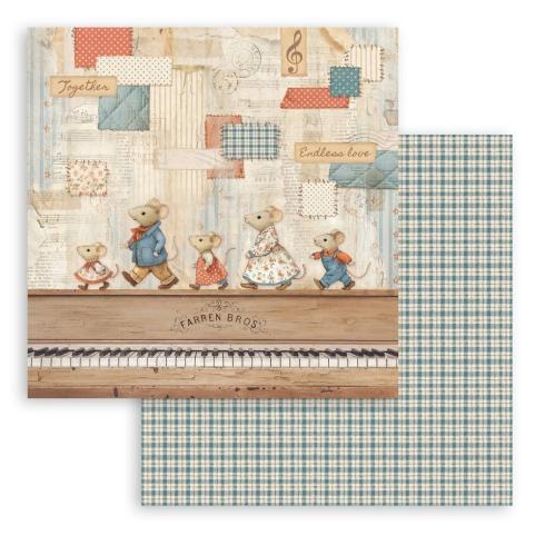 Preview: Stamperia - Designpapier "Family" Paper Pack 12x12 Inch - 10 Bogen