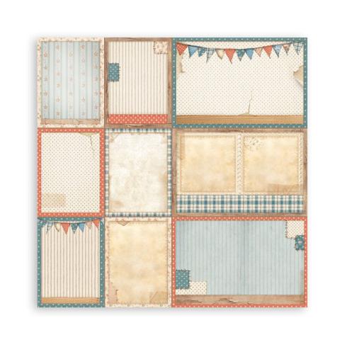 Stamperia - Designpapier "Family" Maxi Paper Pack 8x8 Inch - 22 Bogen